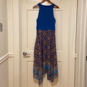 Halter Neck Dress with Handkerchief Hem